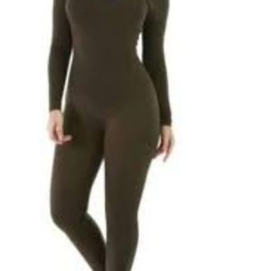 Army Green Long Sleeve Jumpsuit